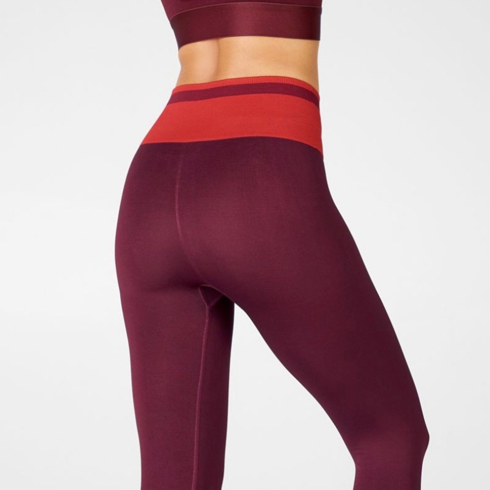 Fabletics High Waisted Seamless Stripe Leggings